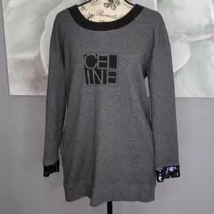CELINE long sweatshirt with pockets